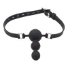 Siliconen diepkeel knevelbal – drieketting met ballen