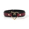 Slangenprint halsband – met love hart sluiting