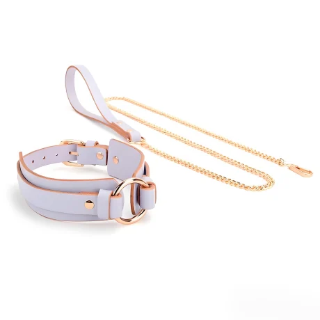 Rundleren halsband – met grote ring